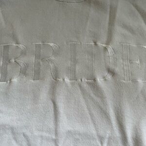 Bride Embroidered Crew Neck